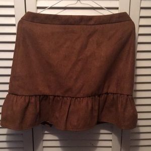 J. Crew mini skirt with back zipper.